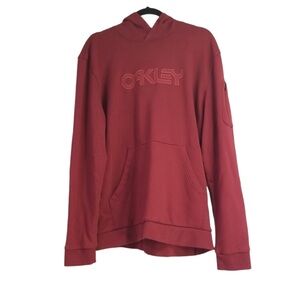 Oakley Red Hoodie Athletic Sweatshirt Size 2XL